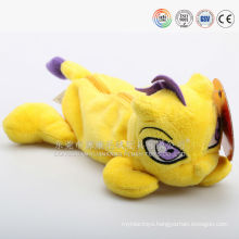 Hot sale plush animal shaped zipper pen case, plush dragon pencil case, new design dragon pen bag